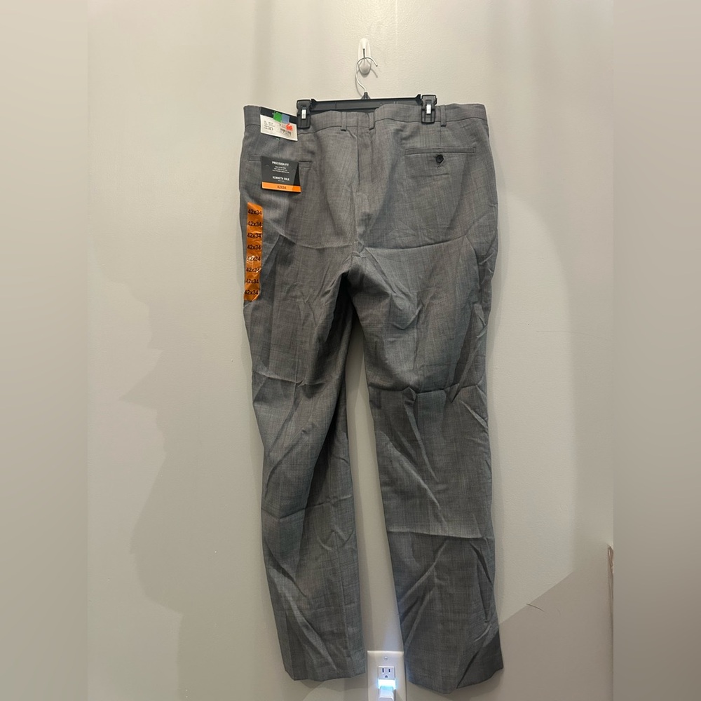 NWT Kenneth Cole Gray Dress Pants. Men’s 42x 34